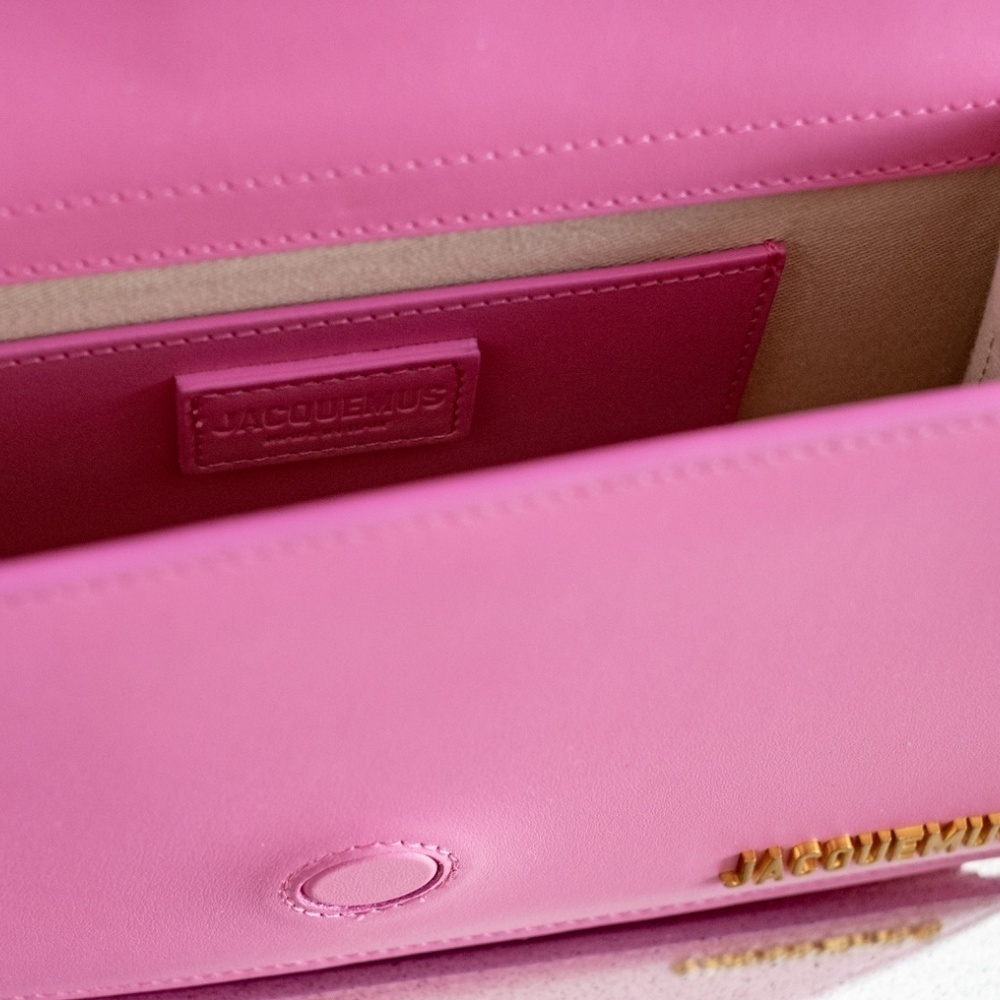 NWT Jacquemus Le Grand Bambino Pink Authentic Pink Leather Crossbody Bag $1190 - Picture 16 of 16